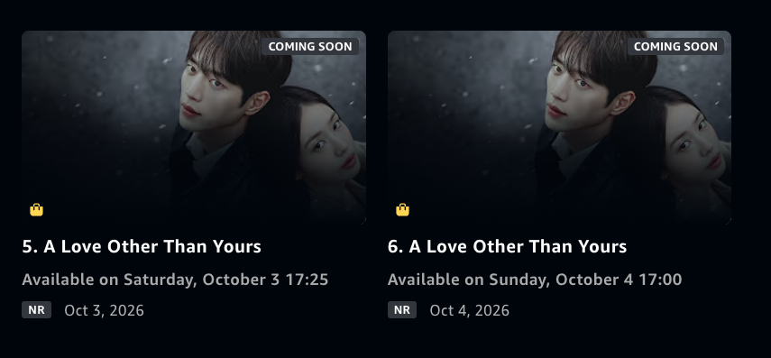مسلسل A Love Other Than Yours