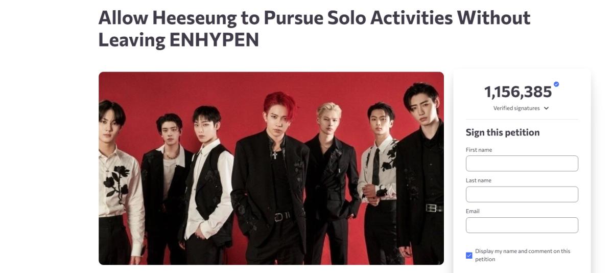 هيسيونغ Heeseung - إنهيبن ENHYPEN - عريضة عودة هيسيونغ ENHYPEN - Petition Heeseung ENHYPEN Change.org - مغادرة Heeseung فرقة ENHYPEN - ENGENE fandom - Belift Lab Hybe - هيسيونغ يتصدر X - Heeseung trending X - K-pop news ENHYPEN Heeseung - أعضاء ENHYPEN Jungwon Jay Jake Sunghoon Sunoo Ni-ki - برنامج I-LAND ENHYPEN - أخبار الكيبوب 2026 ENHYPEN Heeseung - Heeseung leaving ENHYPEN reaction fans