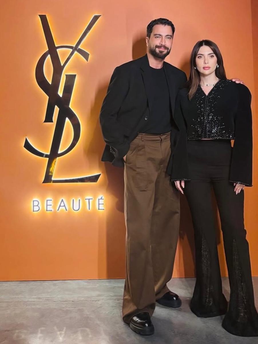 معتصم النهار - لين زوجة معتصم النهار - إنجاب طفل جديد - السلم والثعبان ندى الشيباني - سحور Yves Saint Laurent دبي - أخبار معتصم النهار