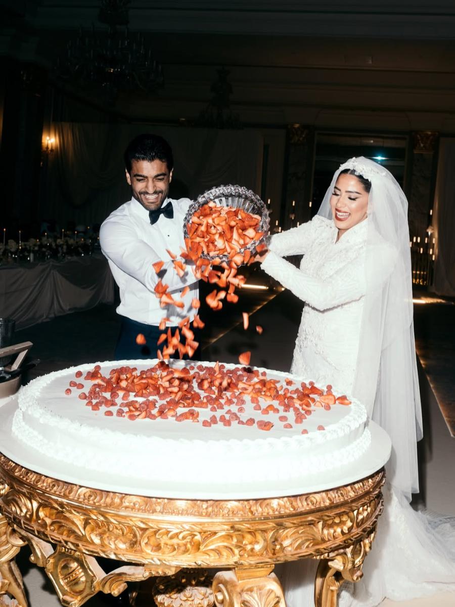 مريم فريد - محمود سبيع - زفاف مريم فريد - زفاف محمود سبيع - مريم فريد ومحمود سبيع - الدوحة - ألعاب القوى القطرية - الفنون القتالية المختلطة - إيناس علي - ET بالعربي