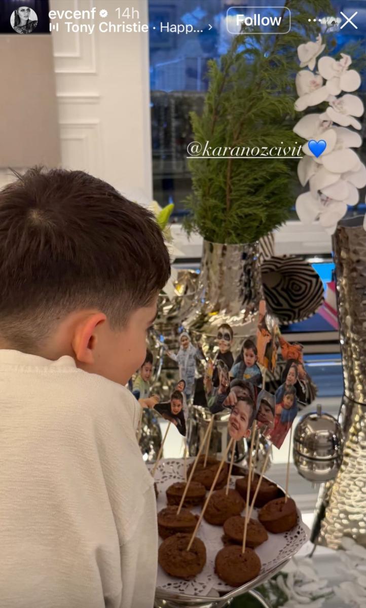 بوراك أوزجيفيت وفهرية إيفجين يحتفلان بعيد ميلاد ابنهما كاران