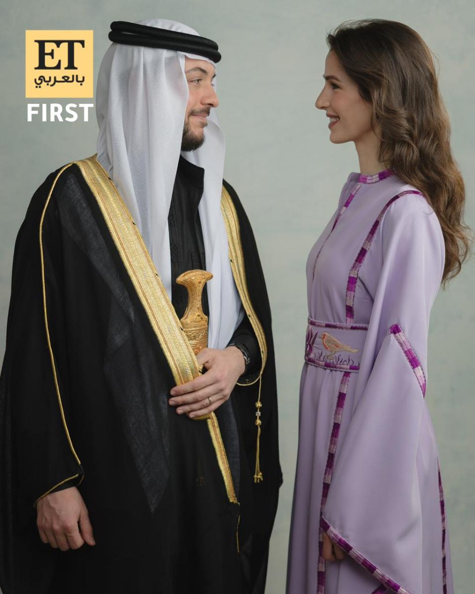 بمناسبة ذكرى زواجهما الثالثة.. ET بالعربي ينشر أولا صورة جديدة للأمير الحسين والأميرة رجوة