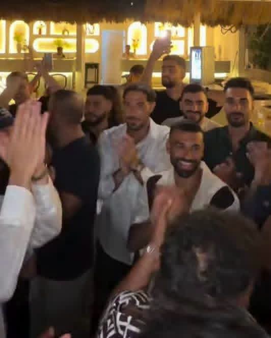 مصطفى شوبير، Mostafa Shobeir، عقد قران مصطفى شوبير، جنى حلمي، Jana Helmy، محمد صلاح، Mohamed Salah، محمود حسن تريزيجيه، Mahmoud Hassan Trezeguet، حمدي فتحي، Hamdi Fathi، محمد عبد المنعم، Mohamed Abdelmonem، أحمد حجازي، Ahmed Hegazi، حمزة علاء، أحمد نبيل كوكا، الأهلي، منتخب مصر، الساحل الشمالي، هنا مصر، حفل زفاف مصطفى شوبير، أخبار محمد صلاح، أخبار الأهلي