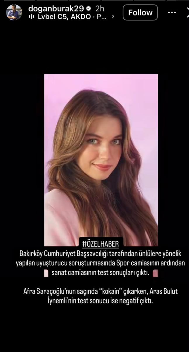 عفراء ساراتش أوغلو، عفراء ساراتش أوغلو الكوكايين، عفراء ساراتش أوغلو المخدرات، عفراء ساراتش أوغلو تحليل الشعر، تحليل شعر عفراء ساراتش أوغلو، نتيجة فحص عفراء ساراتش أوغلو، Afra Saraçoğlu، Afra Saraçoğlu cocaine، Afra Saraçoğlu drug test، Afra Saraçoğlu hair test، Afra Saraçoğlu latest news، أخبار عفراء ساراتش أوغلو، مشاهير تركيا، نجوم تركيا، التحقيق في المخدرات في تركيا، النيابة العامة في بكركوي، إسطنبول، بوراك دوغان