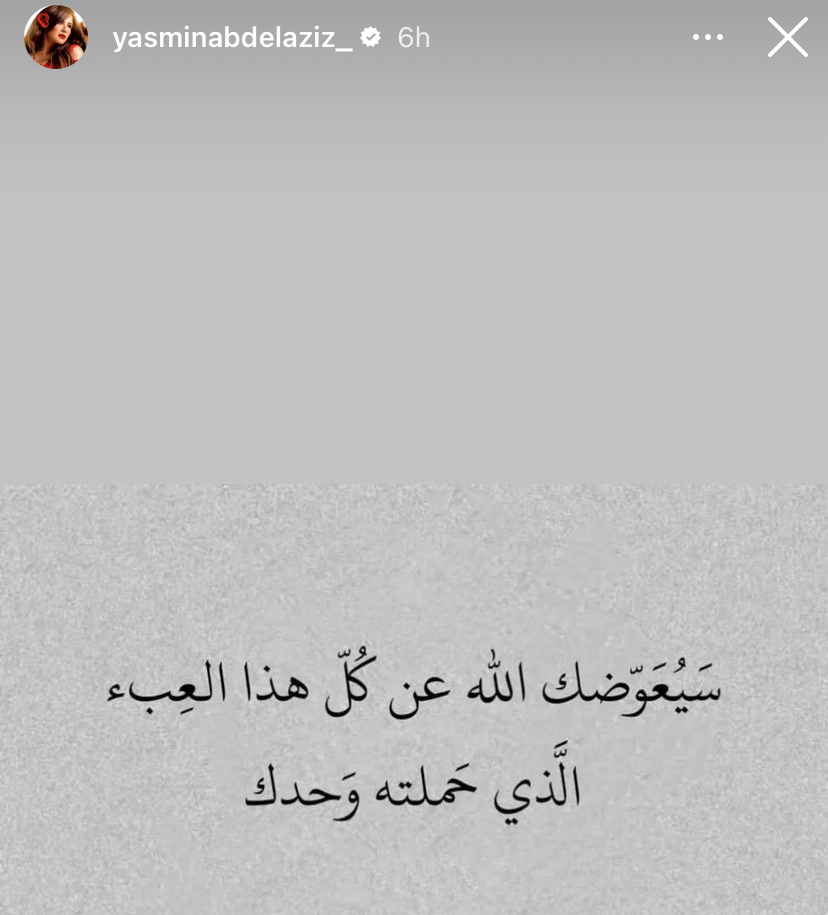 ياسمين عبدالعزيز   - الصورة من إنستغرام 