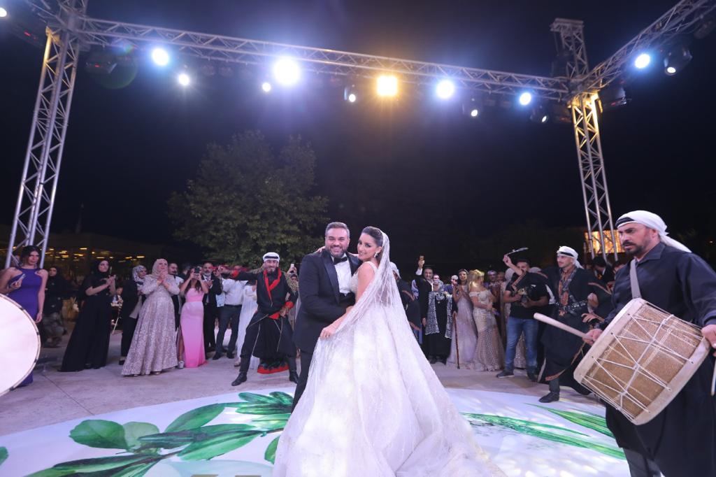 من حفل زفاف ابنة ماجد الحلاني