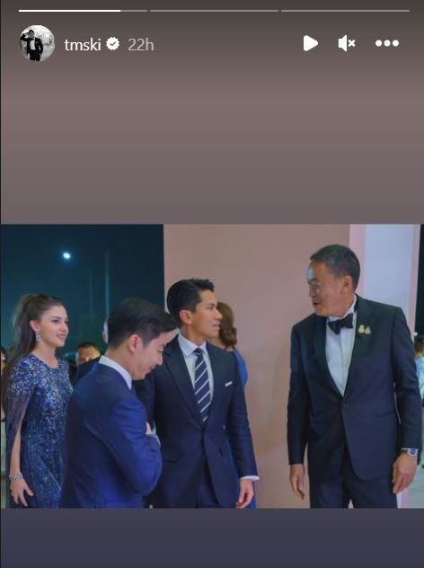 الأمير عبد المتين وعروسته أنيشا في زفاف الملياردير التايلاندي