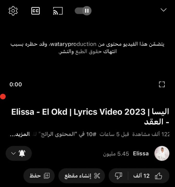 حذف أغنية إليسا "العُقد" بعد ساعات من طرحها 