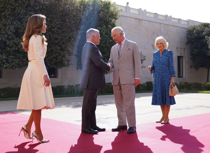 من زيارة الأمير تشارلز وزوجته إلى الأردن