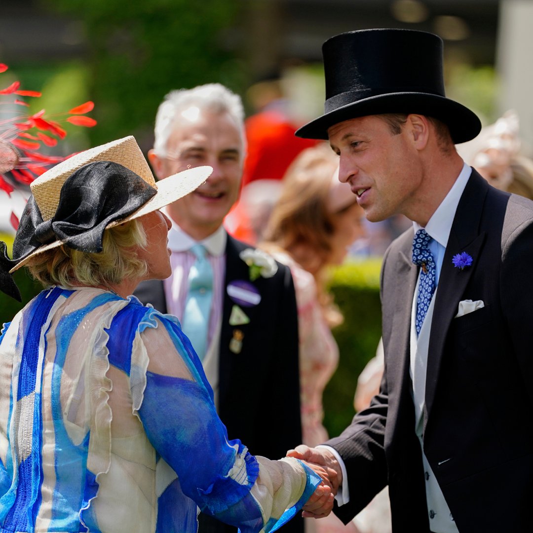 الأمير ويليام و الملكة كاميلا - صورة من حساب Ascot على إكس