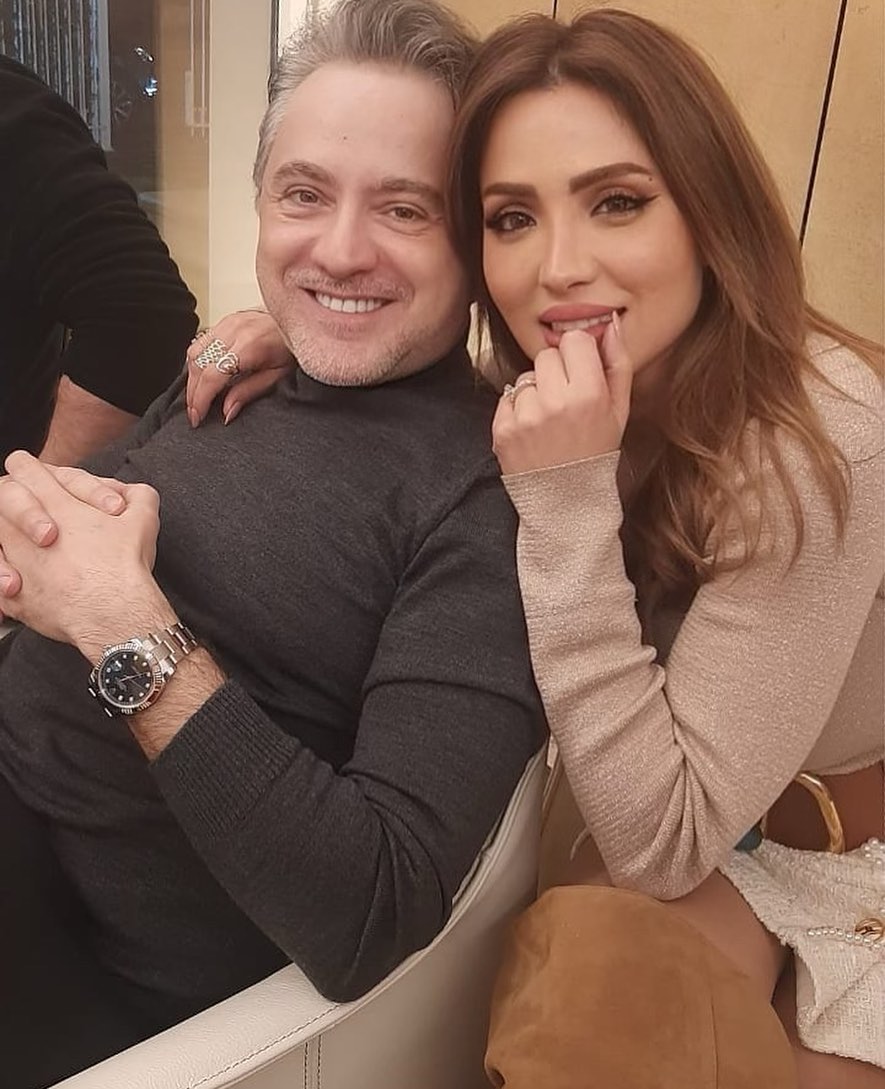 مروان خوري و زوجته ندى رمال