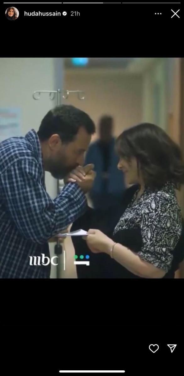 رمضان 2024 - ماجد المصري يقبل يد هدى حسين في كواليس زوجة واحدة لا تكفي