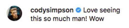 تعليق Cody Simpson