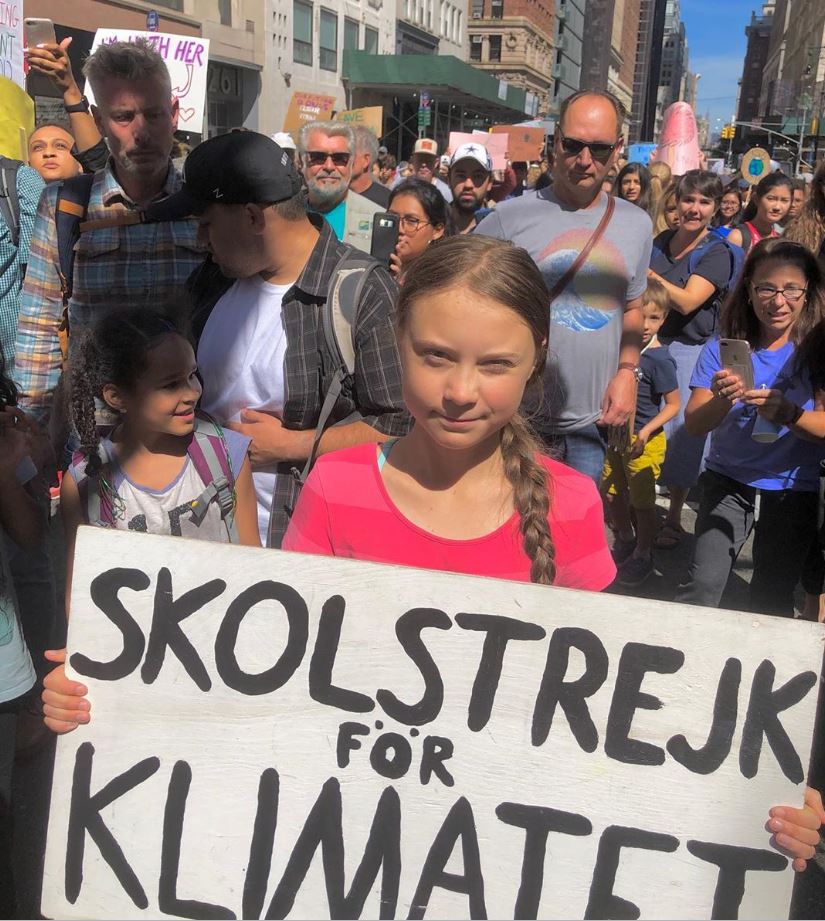 مظاهرة Fridays for future - من إنستغرام @gretathunberg