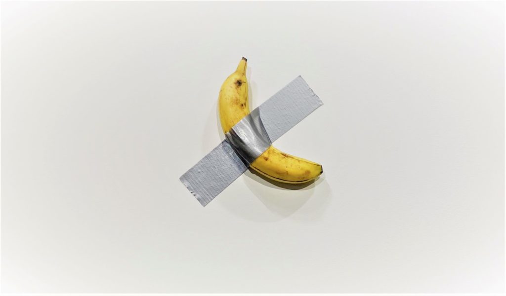 duct-taped banana