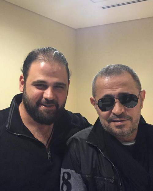 الراحل وديع مع والده جورج وسوف