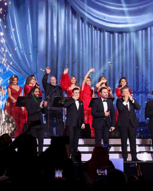 نجوم حفل تريو نايت _ صورة من تويتر