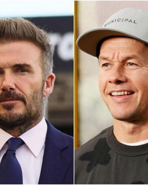 ديفيد بيكهام ومارك والبيرغ