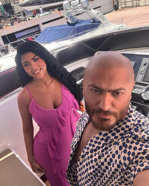 تامر حسني و كارولين عزمي - صورة من انستقرام