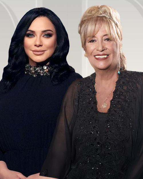 منى واصف و سلاف فواخرجي - صورة معدلة