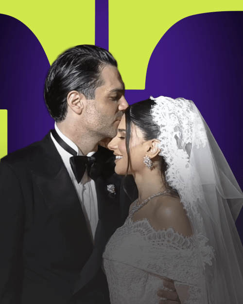 نارين بيوتي ورامي سامو - صورة من زفافهما