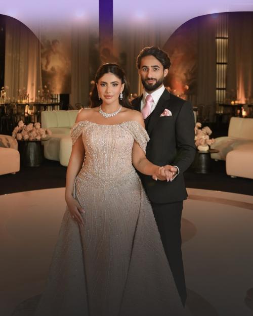 نور ستارز و خطيبها - صورة معدلة