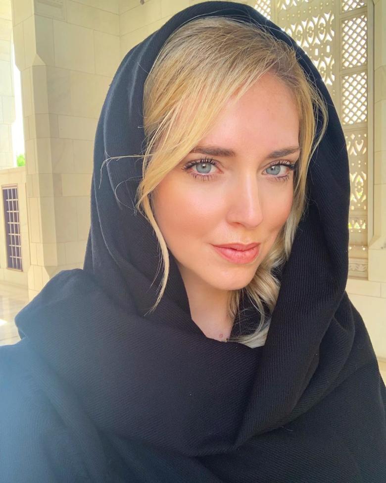 كيارا فيرانيي ترتدي الحجاب - إنستغرام @chiaraferragni