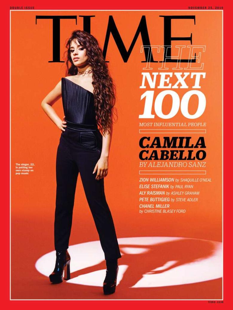 كاميلا كابيلو من بين الأكثر تأثيراً في العالم على غلاف الـTime -انستغرام @camila_cabello
