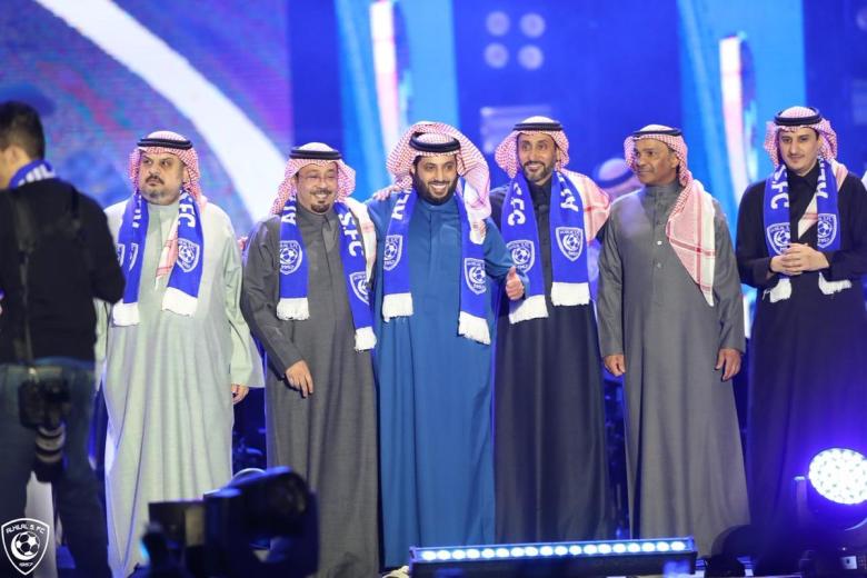 هيئة الترفيه السعودية تكرم نادي الهلال في "ليلة زعيم آسيا" -تويتر @turki_alalshikh