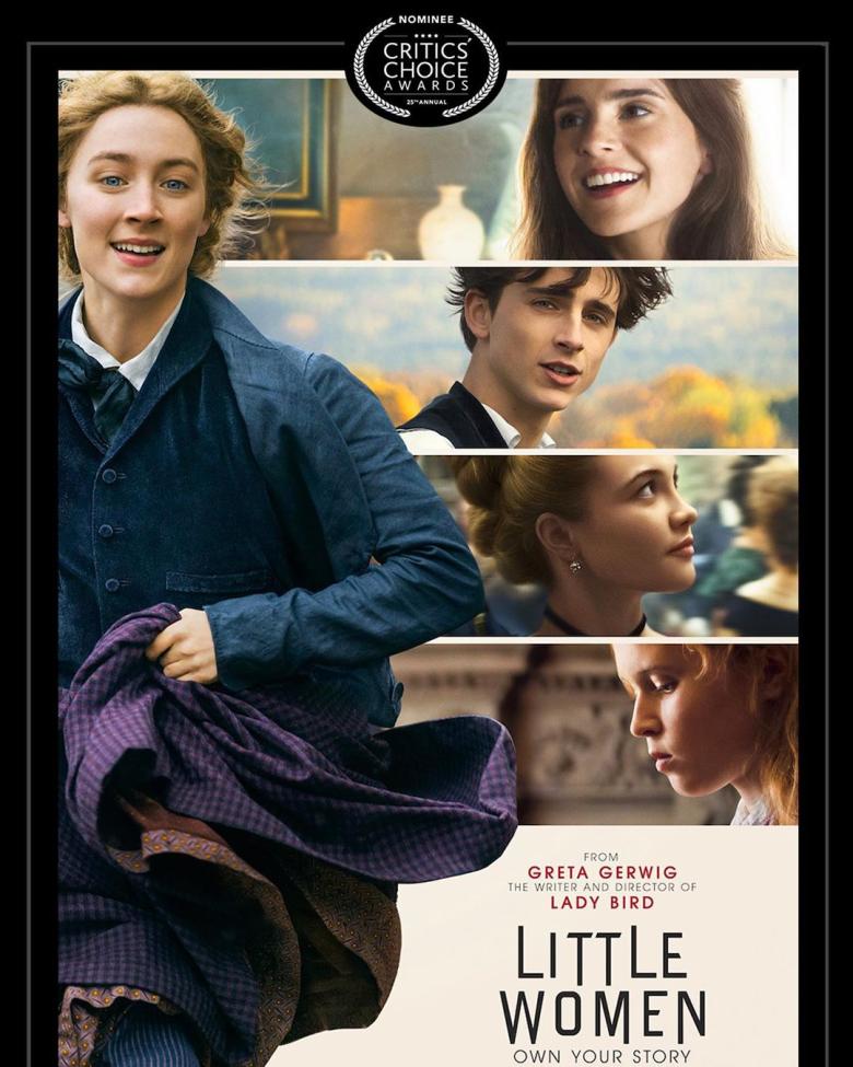 بوستر Little Women المرشح لعدد من الجوائز في Critics' Choice Awards -انستغرام @criticschoice