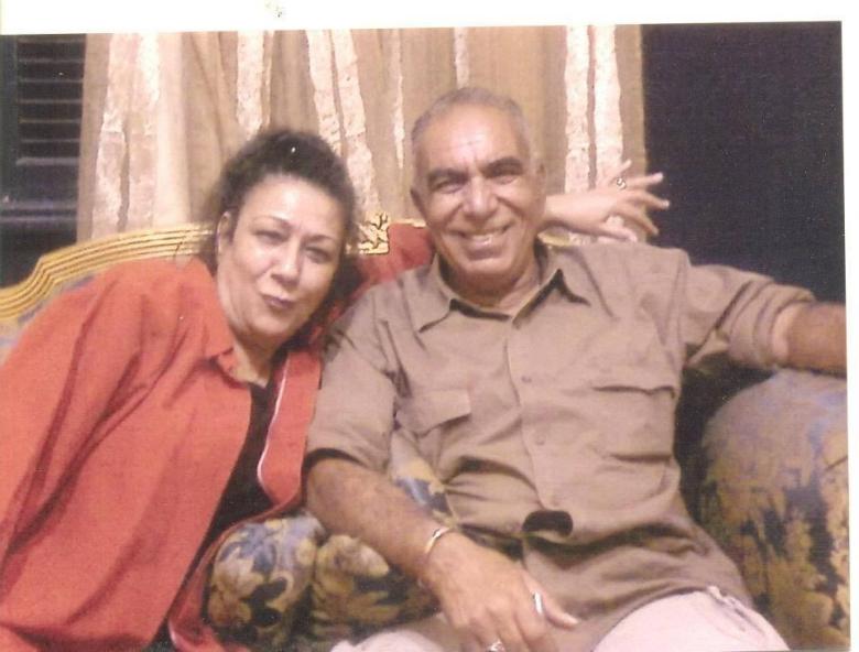 شيرين حسين مع زوجته الراحلة أحلام الجريتلي