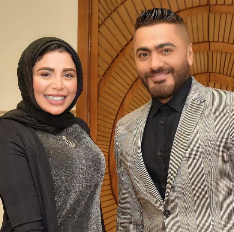 تامر حسني وآية مكرم-صورة من انستغرام