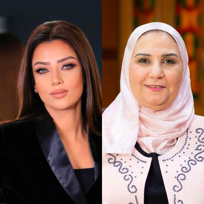 رضوى الشربيني ونيفين القباج 