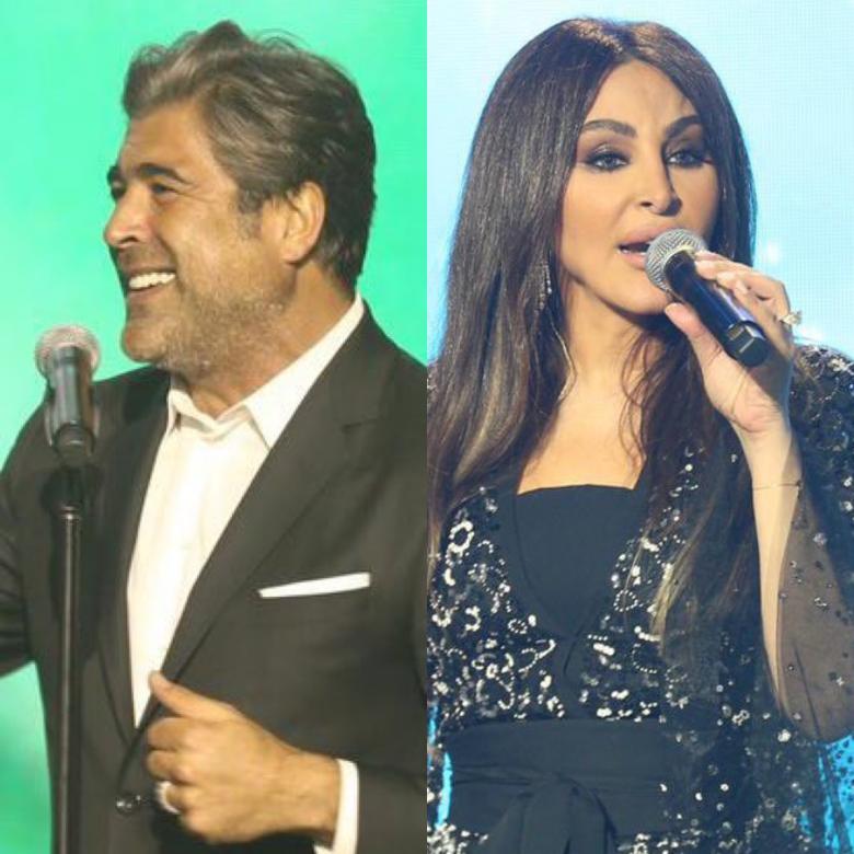 إليسا ووائل كفوري من حفل الرياض 2021