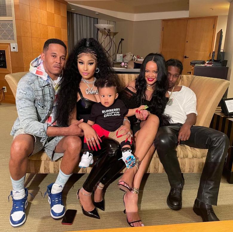 ريهانا وASAP Rocky ونيكي ميناح وكينيث بيتي - انستغرام @nickiminaj
