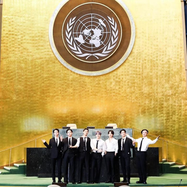 فرقة BTS - صورة من حساب United Nations على إنستغرام