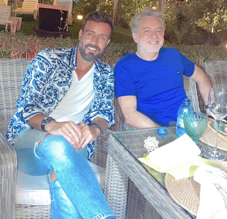 سعد رمضان برفقة مروان خوري بعد تعافيه من كورونا