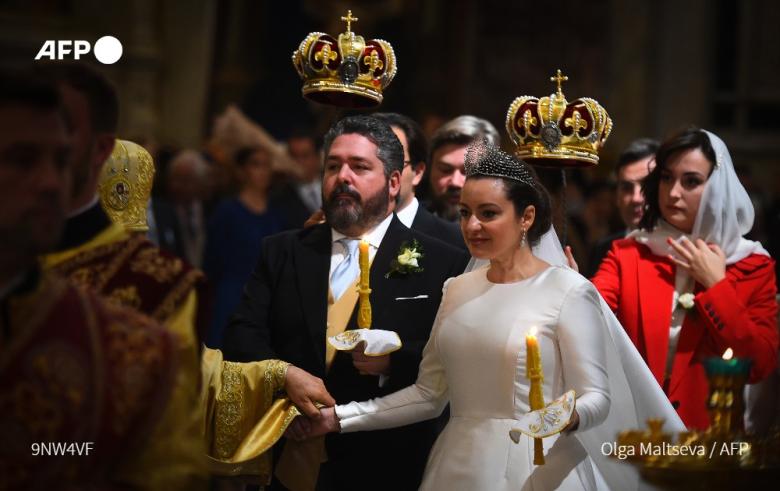 زفاف غيورغي رومانوف وريبيكا بيتاريني -صورة من AFP