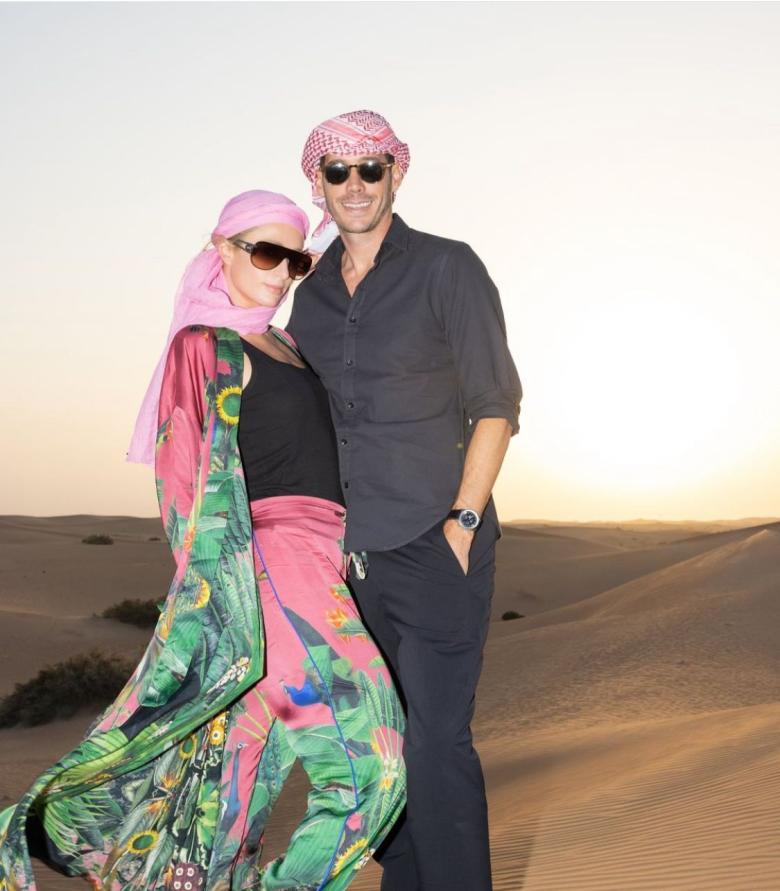 باريس هيلتون وزوجها في دبي -صورة من إنستغرام 