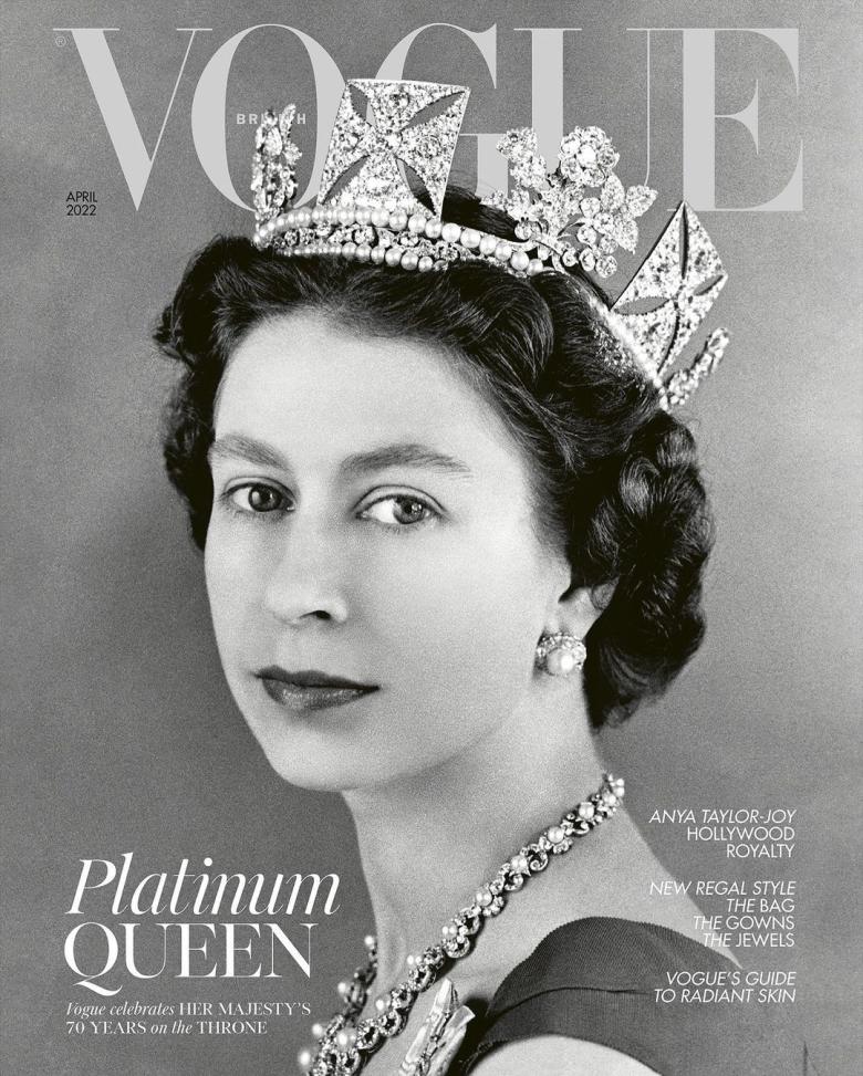 الملكة إليزابيث - صورة من انستغرام British Vogue