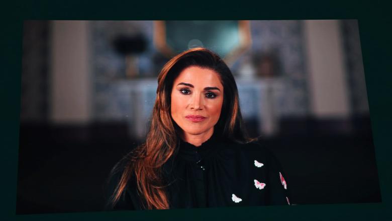 الملكة رانيا - صورة من السوشيال ميديا