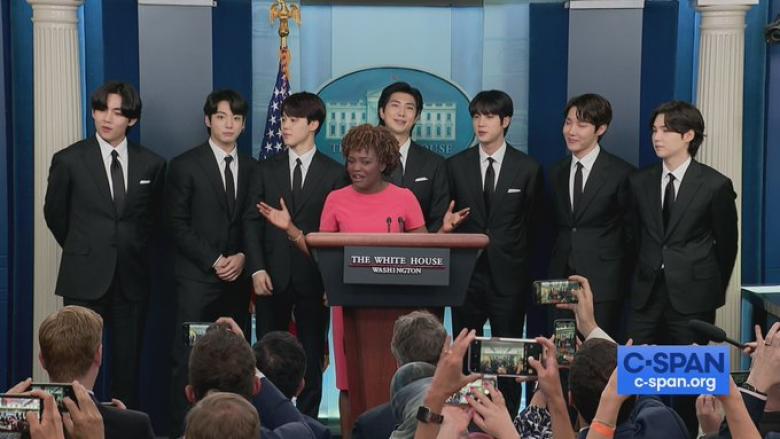 فرقة BTS في البيت الأبيض - صورة من حساب @cspan على تويتر