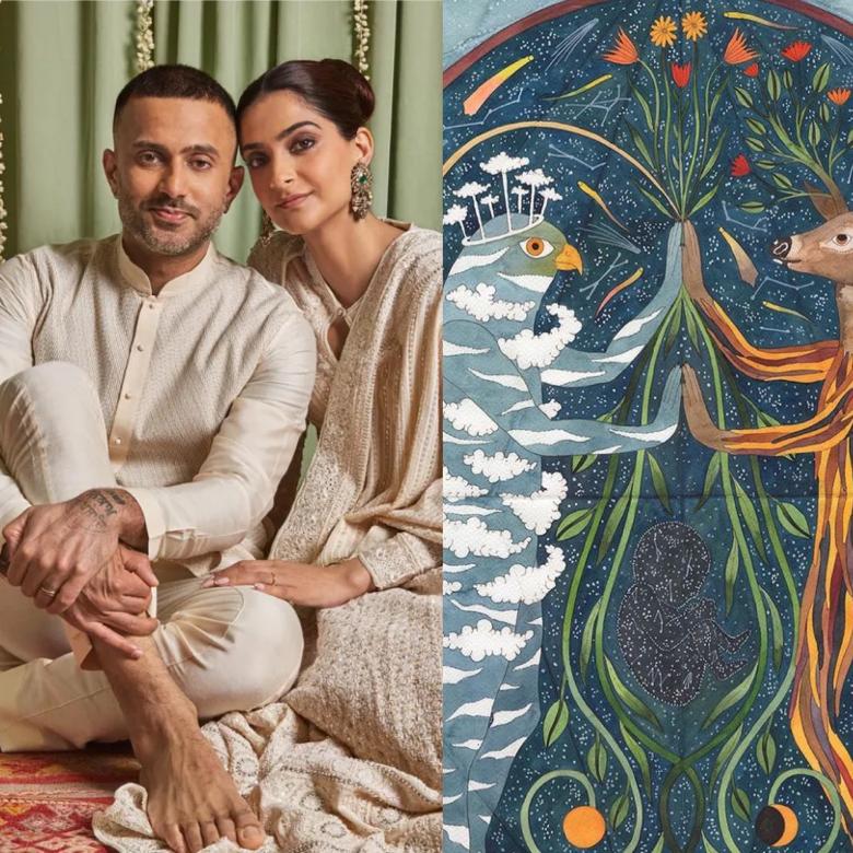 سونام كابور تكشف سر اللوحة الفنية للإعلان عن ولادة طفلها