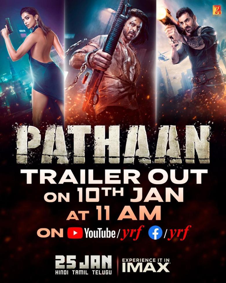 بوستر فيلم Pathaan - انستقرام @iamsrk