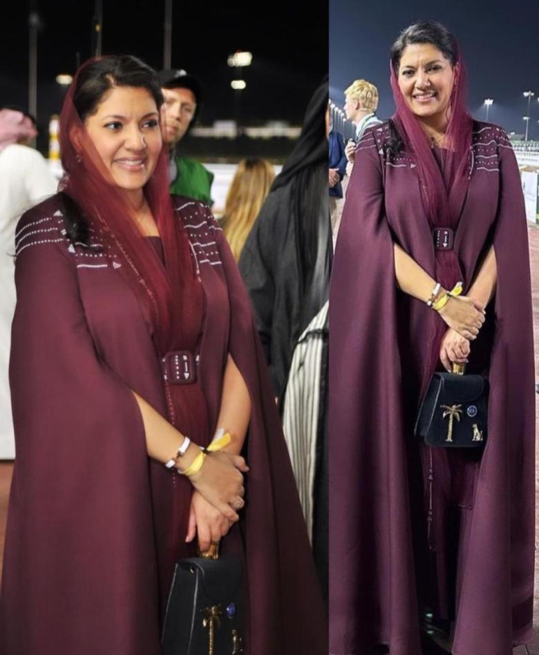 الأميرة ريما بنت بندر بن سلطان تتألق بإطلالة مميزة في كأس السعودية