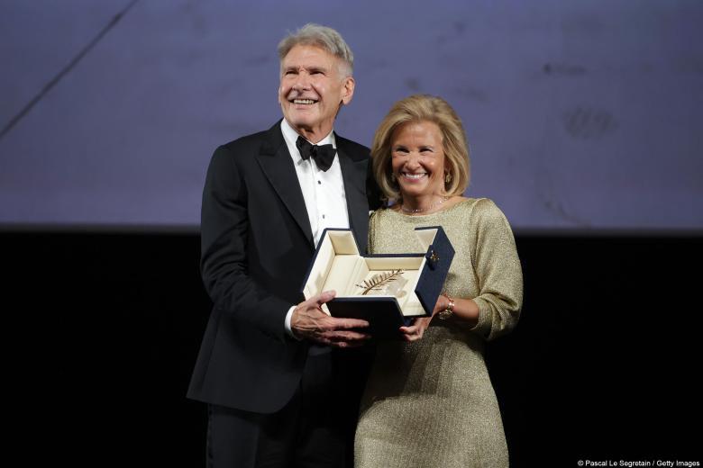 هاريسون فورد يحصل على جائزة Palme d’Or - صورة من صفحة المهرجان الرسمية على تويتر