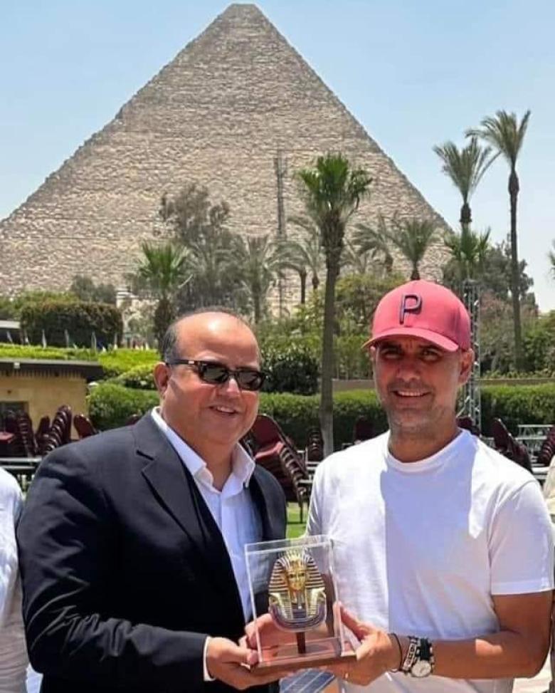 بيب جوارديولا من زيارته بمصر