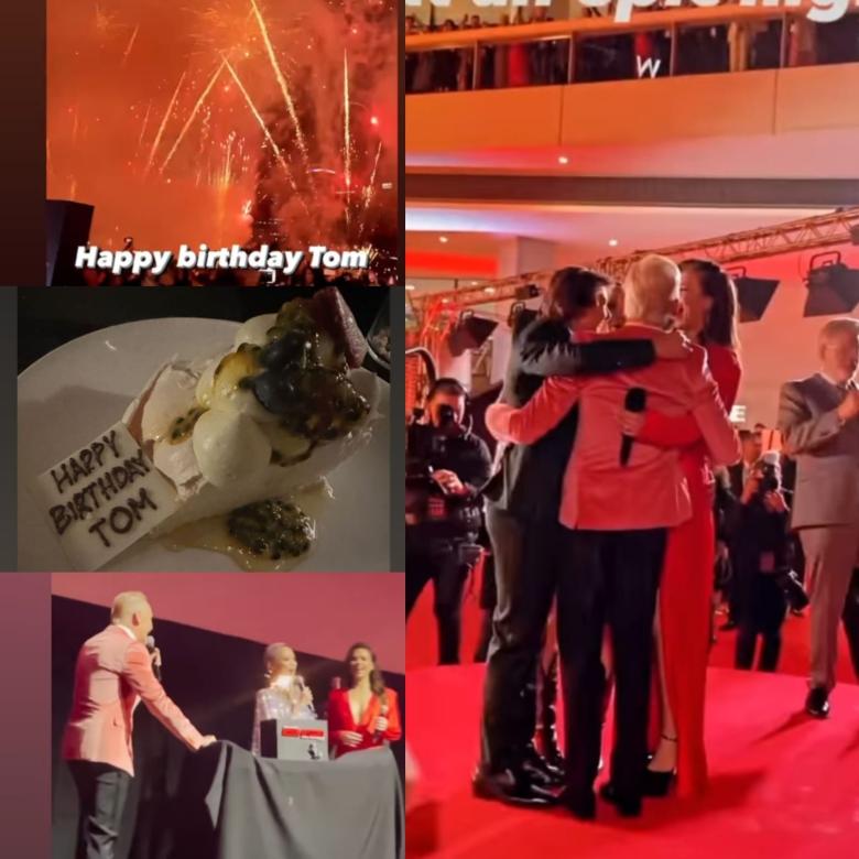 توم كروز يحتفل بعيد ميلاده في سيدني- الصور من فيديوهات شاركتها هايلي أتويل@wellhayley