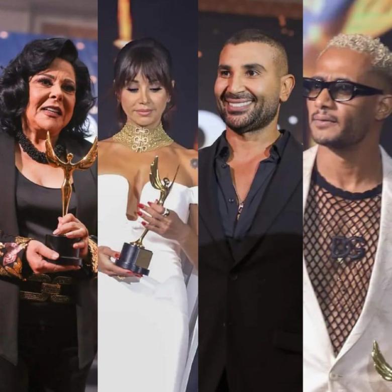 محمد رمضان، أحمد سعد، كاريس بشار، إسعاد يونس - صورة معدلة 