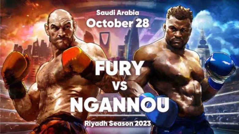 نزال الملاكمة العالمي  ‏FURY vs. NGANNOU